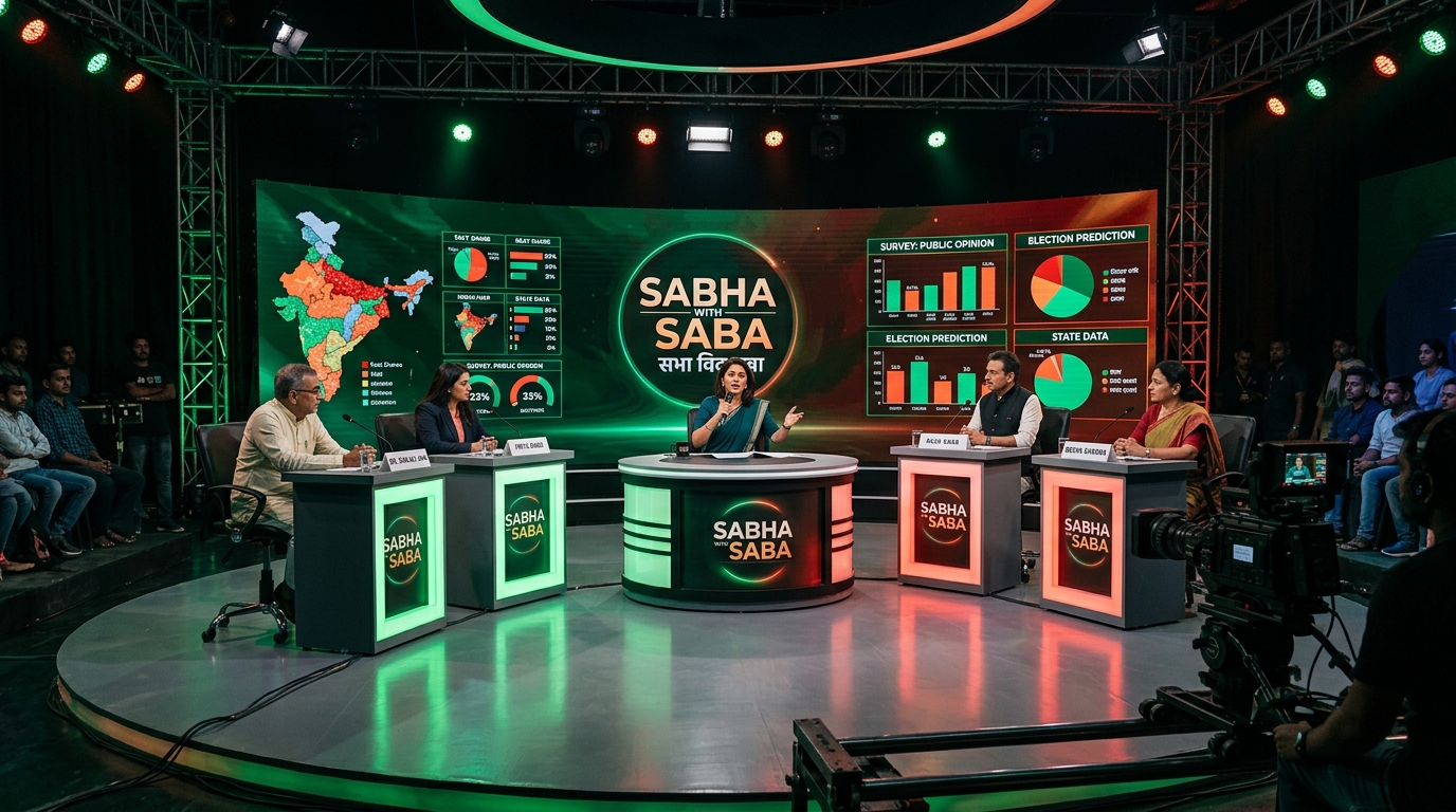 Sabha with Saba Political Show Studio